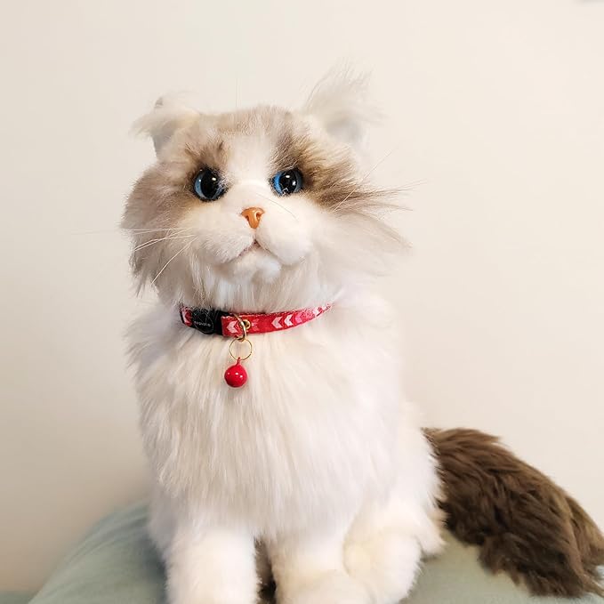 2 Pack Breakaway cat Collars with Bell,Safety Quick Release Pendant Cute Kitten Collar,Adjustable 20-30cm (Red+Navy, 20-30cm)