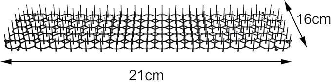 Cat Deterrent Mat with Spikes Anti Climbing Prickle Strips Animal Barrier for Garden Walls Outdoor 8.27x6.30 inch