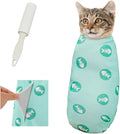 Supet Cat Wrap for Cutting Nails, 2026 Self-Adherent Cat Grooming Wrap, Anti-Escape Calming Cat Swaddle Wrap for Medicine, Nail Clipping, Teeth Brushing, Ear Cleaning