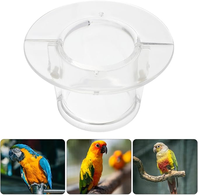 POPETPOP Bird Collar Pet Parrot -bite Collar, Grab Feather Lick Wound Healing Safety Practical Neck Cover for Macaw African Parakeet Cockatiel