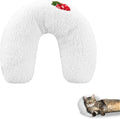 Andiker Pillows for Cats, U Shape Soft Fluffy Kitten Pillow to Lay On Cat Bed Pillow Ultra Soft Pet Pillow for Kittens Fluffy Cat Pillows for Indoor Cats and Puppies to Improve Sleep Quality (White)
