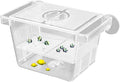 1/2 Fish Acclimation Box - Acrylic Hatchery Incubator Tank, Fish Breeder Box with 2 Suction Cups | Easily Install Breeding Isolation Box, Floating Breeding Box for Baby Fishes Shrimp Betta Guppy
