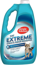 Simple Solution Cat Stain and Odor Remover | Pro-Bacteria and Enzyme Formula | Eliminate Tough Cat Stains and Odors | 1 Gallon