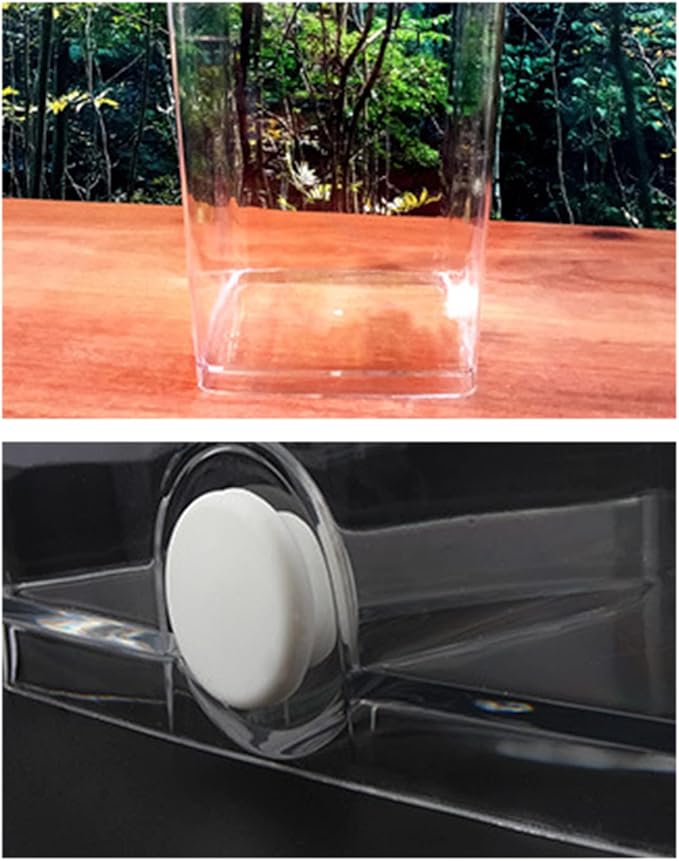 Reptile Terrarium Aquarium Breeding Tank, Transparent Acrylic Breeding Box Creative Desktop Reptile Box Spider Scorpion Pet Hatching Breeding Box Habitat Terrariums Habitat Box with LED Night Light