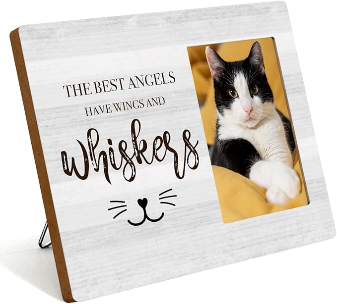 IAXIC Memorial Frame, Frame Memorial Gifts To Honor And Remember Cat Iovers, Grief Gifts for Women Remembrance Decorations for Wall Desk Tabletop