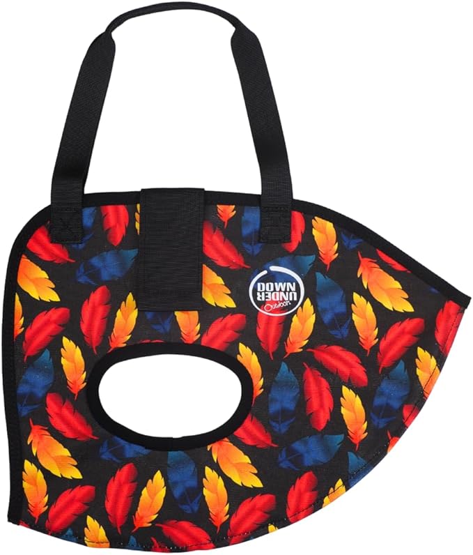 DOWN UNDER OUTDOORS Chicken Carrier Sling Holder Bag with Handle, Chicken Accessories for Foot Treatment, Medic, Leg Injuries, Bumblefoot, Poultry Farm Carrying, Transport, Three Sizes (Large)
