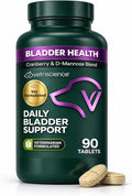 VetriScience Bladder Health Chewable Tablets, Bladder Strength Urinary Tract Supplement for Dogs, Reduce Urine Leakage and Overactive Bladder, With Soy Protein and Saw Palmetto, Smoke, 90 Count