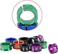 Open Bird Ring Bird Band Bird Foot Ring Bird Leg Bands Rings for Birds Tags Aluminum Alloy Split Ring Mixed Color for Parrots Hibiscus Bird Finches Etc 50Pcs (ID 3.7MM)