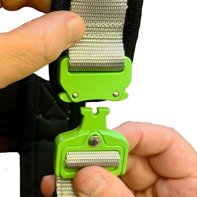 Ultimate Urban Premium Dog Harness - No Choke/Pull/Escape Dog Harness with Adjustable Padding, Heavy Duty, Easy On/Off, High Strength Buckles, Emergency Handle and 3 Connect Points (Black, L)