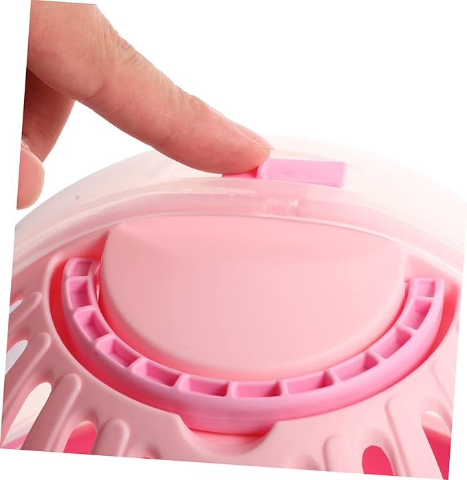 Kisangel 1set Portable Handheld Bird Carrier Transparent Design Detachable Base Vented for Air Circulation for Parrots Birds and Animals Capsule Galvanized Mesh Pad