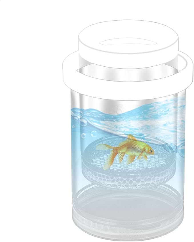 Floating Fish Isolation Box for Fish Tank, Floating Aquarium Breeder Hatching Box Clear Egg Isolation Net Incubation Boxes for Clownfishes Betta Guppy