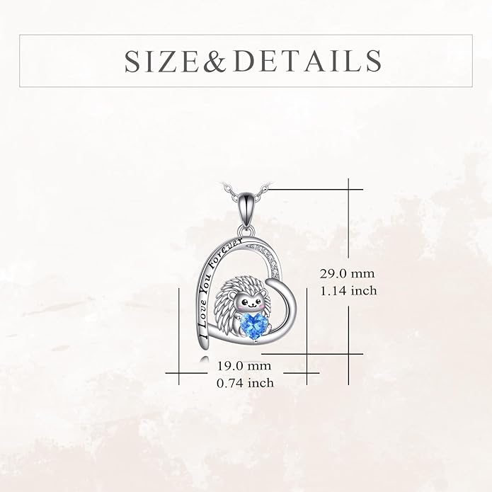 KZX Cat/Dog/Phoenix/Eagle/Whale/Shark/Puffin/Starfish/Chicken/Butterfly/Owl/Bee/Frog/Seahorse Necklace Sterling Silver Animal Pendant Jewelry Gift for Women