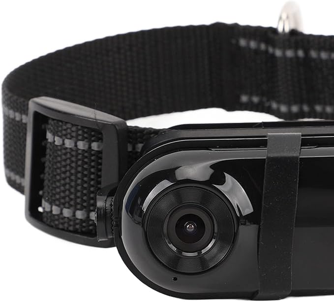 Cat Camera Collar, Pet Collar Camera with Memory Card, HD 1080P Wire Less Dog Tracker Camera Adjustable Mini Action Camera for Video Records (64GB)
