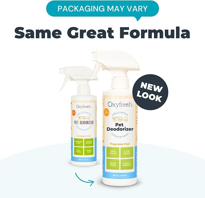 Oxyfresh Extra Strength Dog and Cat Odor Eliminator for Home Spray - Finally Say Goodbye to Stinky Odors - Gently Neutralizes at the Source - Works on Contact - Upholstery & Auto - Safe