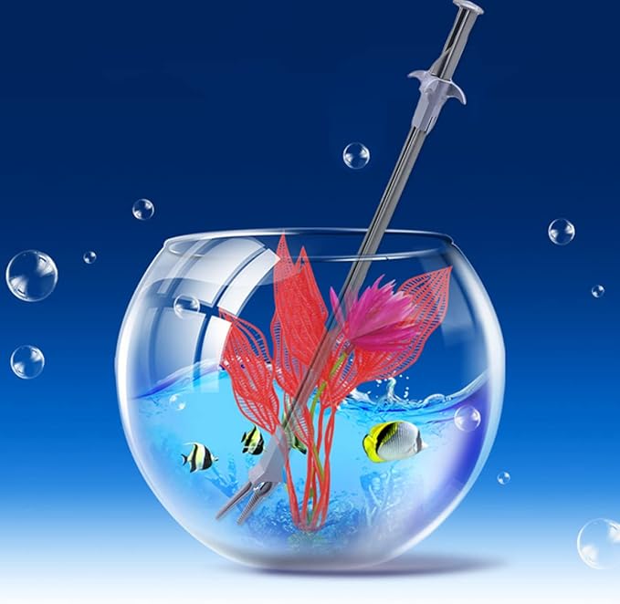 Mipcase 3sets Fish Tank Grass Tool Aquatic Plant Clip Durable Tweezer for Aquarium Cleaning Plant Maintenance 2pcs*3