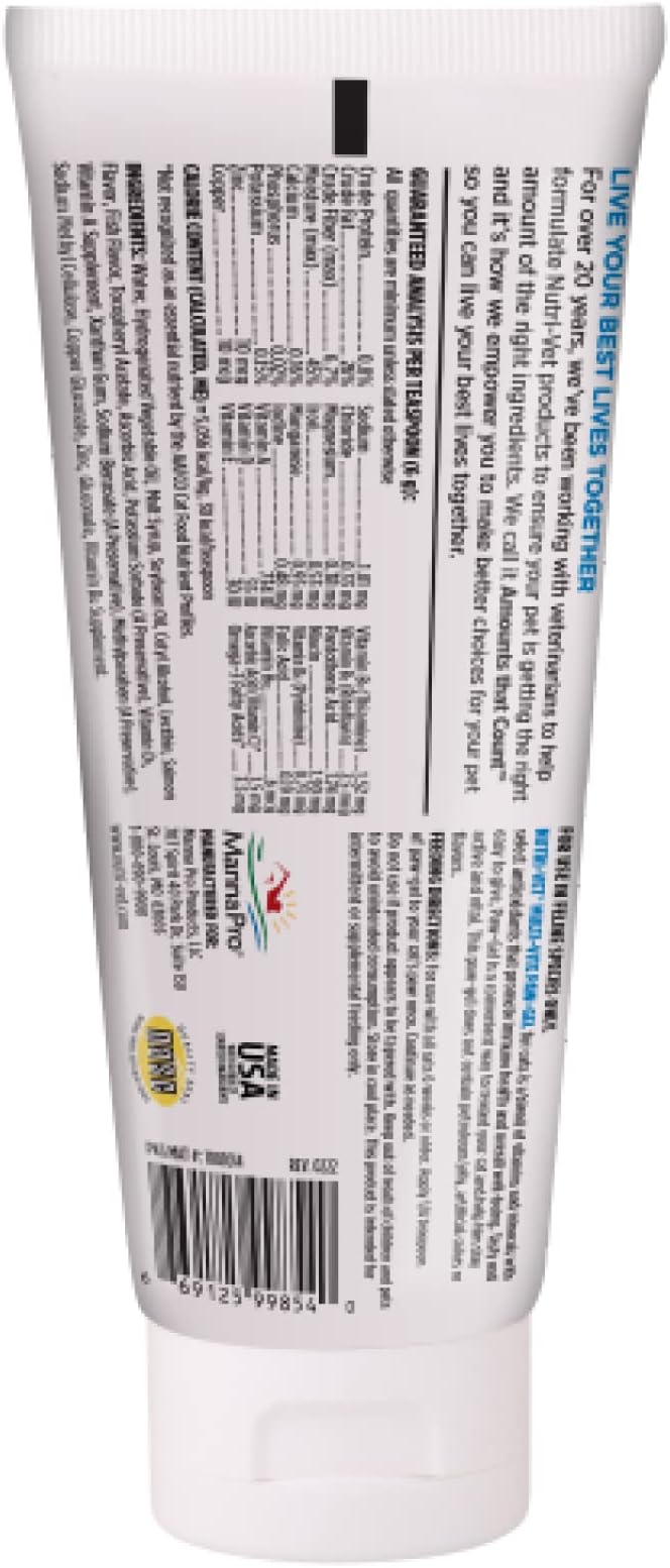 Nutri-Vet Multi-Vite Paw Gel for Cats,Daily Vitamin,Kitten Supplies,Immune Support,Cat Vitamin,Potent Antioxidants,Multi-Vitamin Paw Gel,Senior Feline Supplements,3 oz,(Pack of 2)