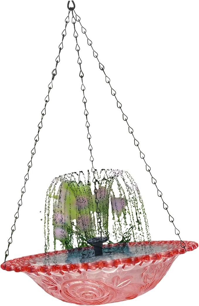 Multifunctional Bird Feeders Bath Tray with Floral Shape for Outdoor Space Terrace Feeder Floral Bright Flower Garden Bird Feeders Outdoor