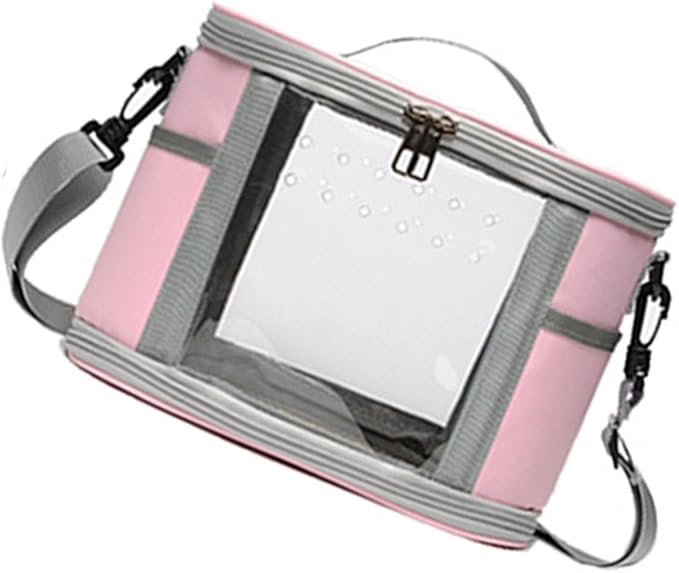 Portable Bird Carrier for Small Pets and Birds, Pink L