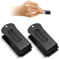 2 Pieces Brass Pet Training Clicker Signaling Cricket Clicker Metal Dog Clicker for Puppy Cats Trainer Pet Owners(Black)