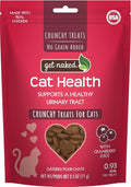 Get Naked Urinary Cat Health Treats with Cranberry & Real Chicken 6oz | Crunchy, Grain-Free, Natural Urinary Tract & Dental Care | Supports UT Support & Fresh Breath | Made in The USA