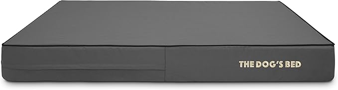 The Dog’s Bed Orthopedic Memory Foam Dog Bed Mattress, Oxford Fabric, Grey with Black Trim, XL, 6-Inch
