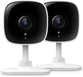 Tapo 2K Indoor Wired Security Camera - Works as a Baby Monitor & Pet Camera, Person/Motion/Baby Cry Detection, 2-Way Audio, Siren, Subscription-Free Local Storage or Optional Cloud, C110P2 (2-Pack)