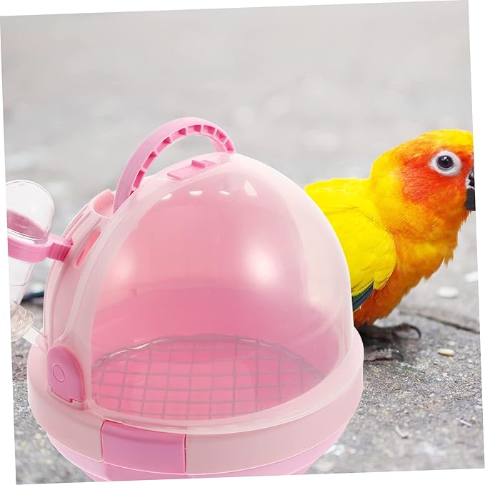 Kisangel Portable Cage for Pet Birds Parrot Travel Cage Handle Handheld Bird Carrier