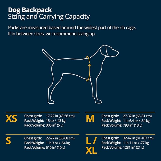 Ruffwear, Front Range Day Pack, Dog Backpack with Saddlebags, 5-Point Adjustment, 3 Leash Points, Padded Handle, Internal Mesh Pockets, Reflective Trim, Light Loop, River Rock Green, Large/X-Large