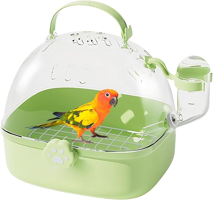 Bird Carrier Cage | Small Animal Carrier with Water Drinker,Breathable Carrier Accessory for Birds and Small Pets,Spacious Design For Sparrows Macaws Cot