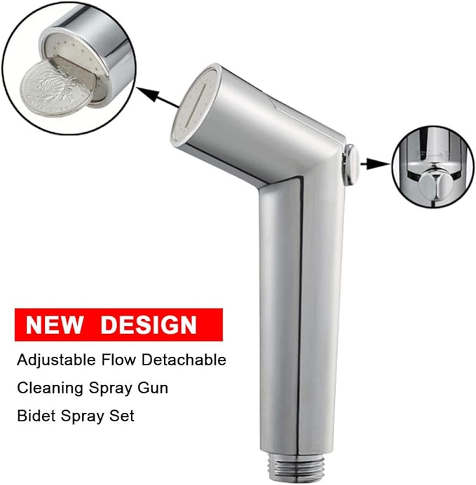 SUMERAIN Pet Shower Sprayer, Dog Shower Attachment with Solid Brass Diverter, Flow regulating Sprayer, 8 Feet Extra Long Hose, Chrome Finish