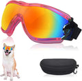 Dog Sunglasses Pet Goggles for Medium Large UV Protection Wind Protection Dust Protection Adjustable Strap Dog Glasses Suitable for Snow Beach Motorcycle