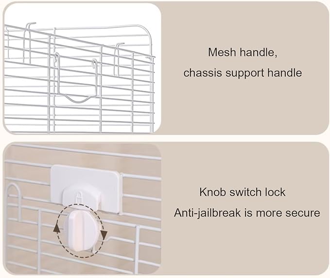 Bird Cage, Parakeet Cages, for Small and Medium-Sized Parrots Such as Budgies, Munias, Peonies, Pearls, Cockatiels, etc(White)