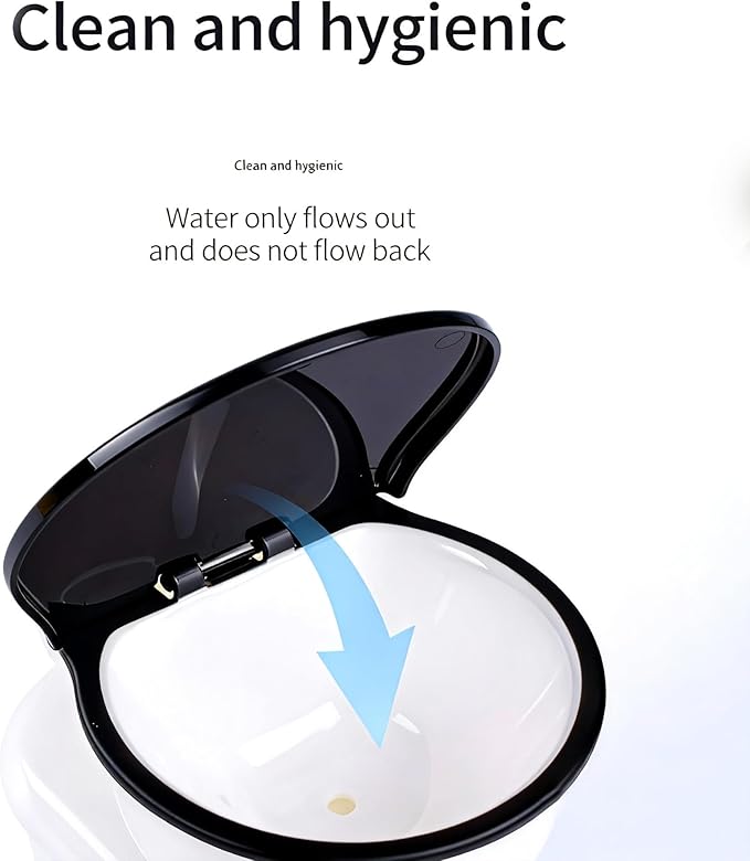 Cat Water Dispenser,Funny Toilet Shaped Pet Gravity Bowl, Automatic Flow No Electricity Needed with Healthy Pets Water Station for Cats and Small/Medium Dog
