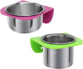 Yardwe Parrot Food Cup and Bird Feeder Bowl Set Small and Large Feeding Cups for Cage Stand Multi-Functional Bird Feeding and Watering Supplies for Pet Parrots