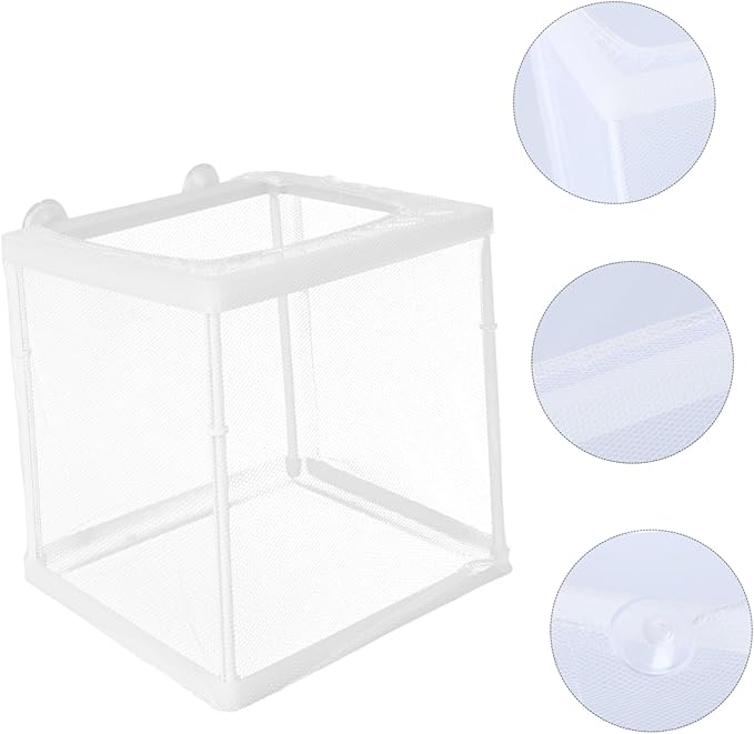 Incubation Box for Betta Guppy Mesh Breathing Fish Breeding Tank Aquarium Box Practical Incubator