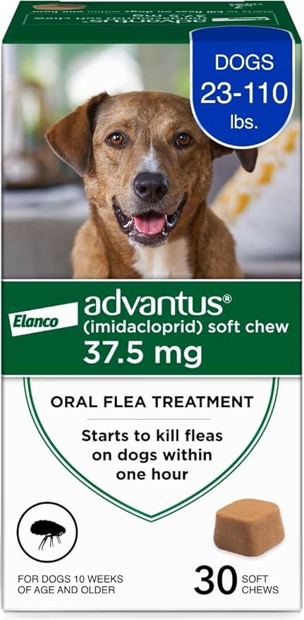 Advantus Dog Fast Acting Oral Flea Treatment Soft Chews Dogs 23 - 110 lbs. | 30 ct.