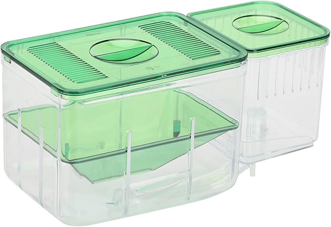 FILFEEL Aquarium Breeding Box for Isolation of Newborn Fish and Shrimp - DoubleLayer Incubator for Small Life