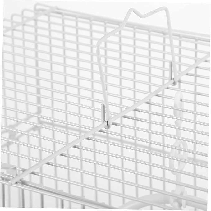 1Set Lightweight Handheld Bird Carrier Cage Portable Pet Parrot Cage for Travel Spacious Design with Breathable Wire Structure for