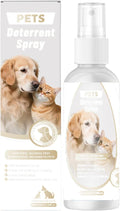 Cat Deterrent Spray, Natural No Scratch Spray for Cats Keep Off Cats and Kittens Scratching Furniture (White)
