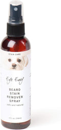 Eye Envy Beard Stain Remover Spray for Dogs/Cats. 100% Natural, Safe. Remove Stains from Drooling, Saliva, Food, Runoff from Tearing. Treats The Cause. Removes Odors. Keeps Dog Beards Clean. 4oz
