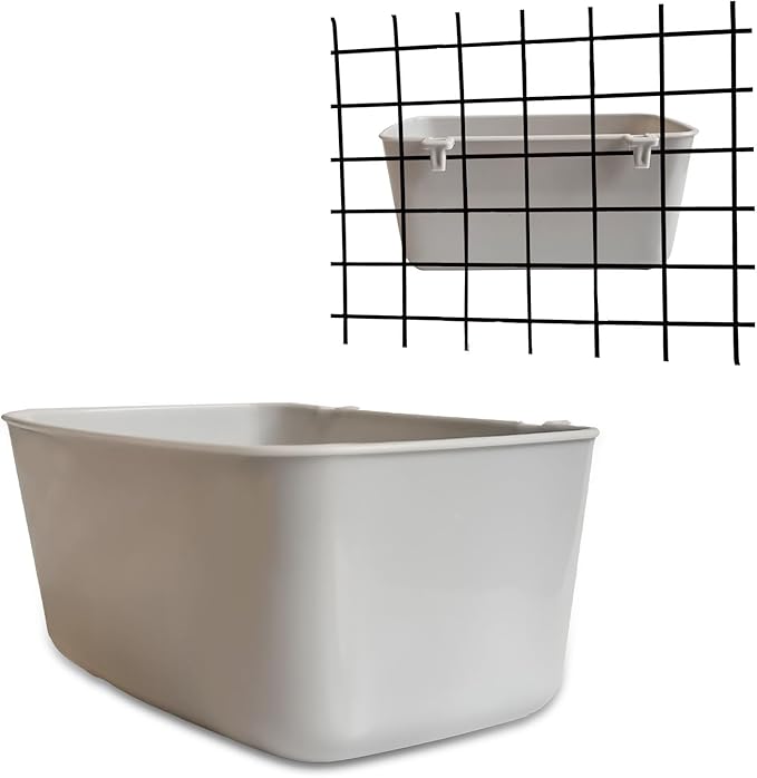 12 Pack Feeder Waterer Chicken 21 oz Food Water Cage Cups Rabbit Puppy Cat Hanging Feeding Dish Coop Bowl Watering Container Treats Drinker for Pigeon Bird Bath Basin Hamster Bed