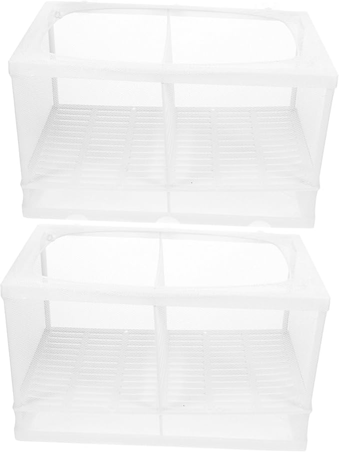 Toyvian 2pcs Aquarium Breeding Box Partition for Fish Tank Accessories Betta Fish Tank Incubator Random Style