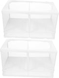 Toyvian 2pcs Aquarium Breeding Box Partition for Fish Tank Accessories Betta Fish Tank Incubator Random Style