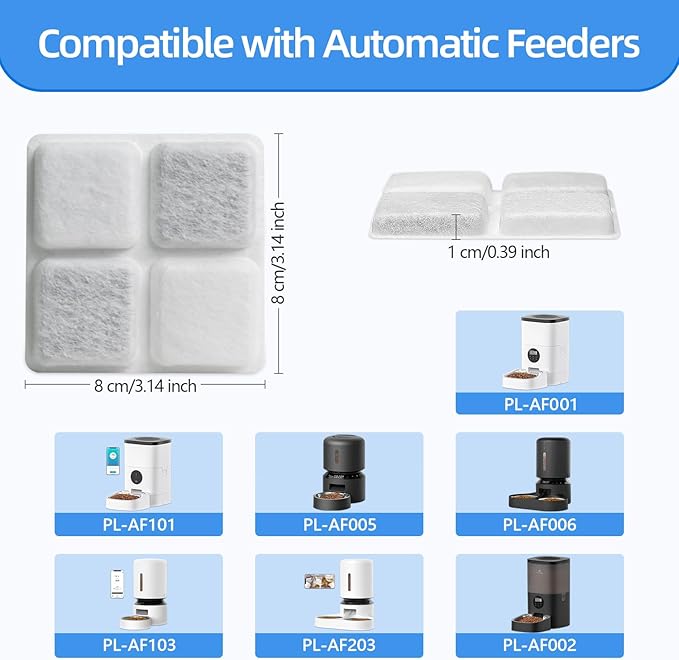 12 PACK Pet Food Desiccant Bag Compatible with Petlibro Automatic Feeder, Keep Cat Food Dog Food Dry and Fresh