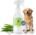 kin+kind Plant Based Flea and Tick Spray for Dogs and Cats – Essential Oil Formula with Lemongrass – Flea and Tick Prevention for Cats, Kittens, Puppies & Dogs - Pet Supplies - Family Safe – 32 fl oz
