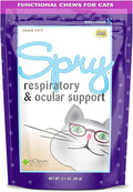In Clover Spry Daily Respiratory and Ocular Support Soft Chews for Cats, with L-Lysine, Superfoods, and Prebiotics for a Strong Immune System, 2.1 oz. (60 count)