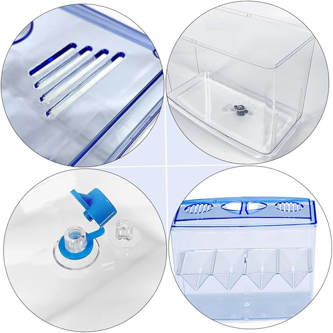 Happyyami 1pc Fish Hatching Isolation Box Freestanding Self-Floating Breeding Tank Design for Safe Fry Incubation and Enhanced Air Circulation