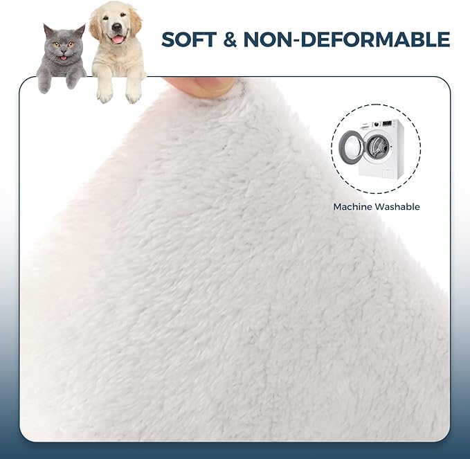 Cat Hammock for Cage Hanging Reversible 2Pack,Pet Hammock Bed Adjustable,Soft Sleeping Hammock for Cats,Ferret,Puppy,Rabbits,Small Animals (L, CAT)
