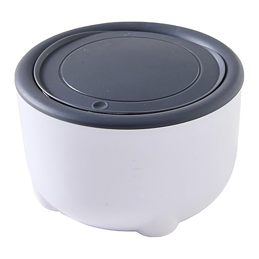 Cat Litter Trash Can Pet Bin,Lightweight,Portable,Sturdy,Garbage Can with Press Type Lid Pet Accessories, Gray