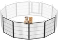 FXW Rollick Unleashed Dog Playpen for Indoor, Yard, RV Camping, 32 inch 4 Panels for Small and Medium Dogs, Black│Patented